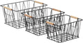 Amazon Basics Rectangular Wire Storage Baskets by AmazonBasics