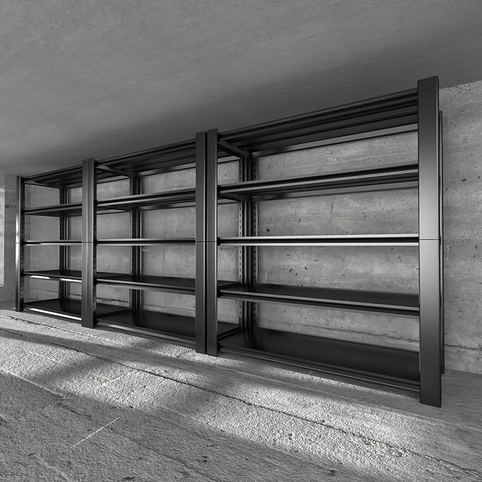 5-Tier Heavy Duty Garage Shelving Unit, 3000 LBS Capacity Metal Storage Rack by Nexvrtau