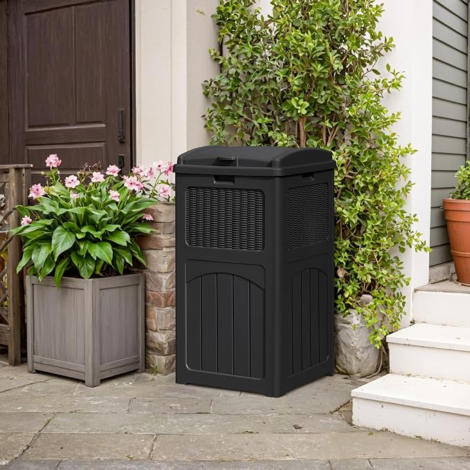 YESHOMY 2 Pack Outdoor Trash Can - Image 5