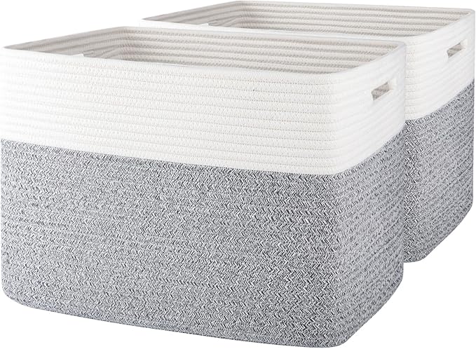 OIAHOMY Storage baskets for Shelf, Toy Storage Basket, Collapsible Storage Bins by MasterofSpaceOptimization