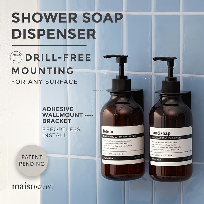 MaisoNovo Shampoo and Conditioner Dispenser - Image 2