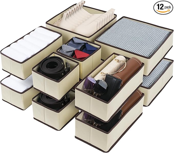 Cupic Cupid Drawer Organizer, Dresser Organizers, Foldabe Drawer Organizer by Unknown