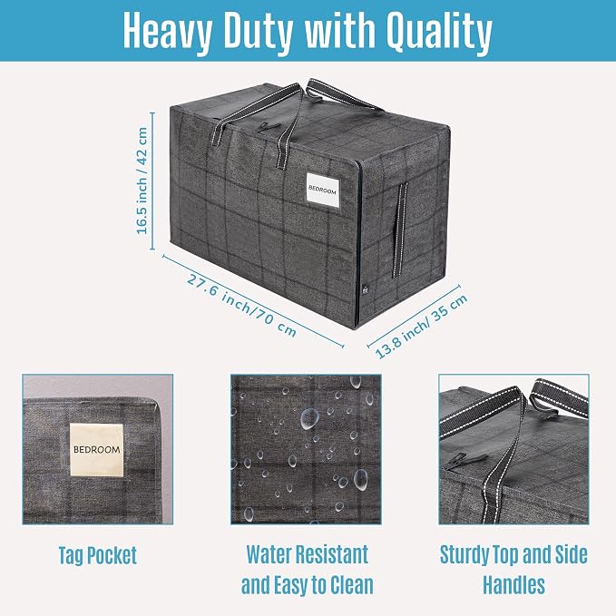 VENO 8 Pack Moving and Storage Bags, Heavy Duty, Alternative to Moving Boxes - Image 3