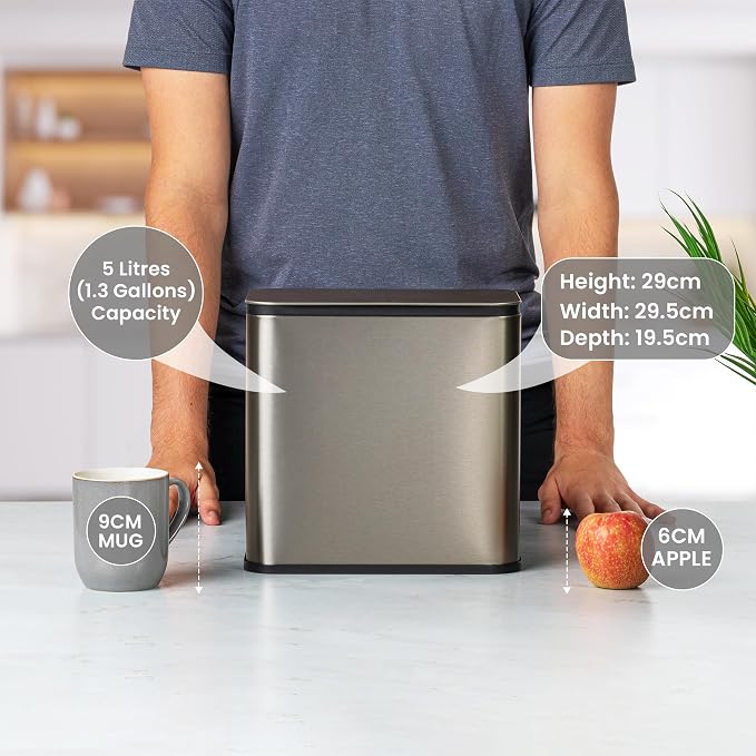 RedFactor Stainless Steel Hanging Trash Can - Image 3