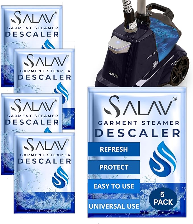 Garment Steamer Descaling Solution Decalcifier Packets by SALAV