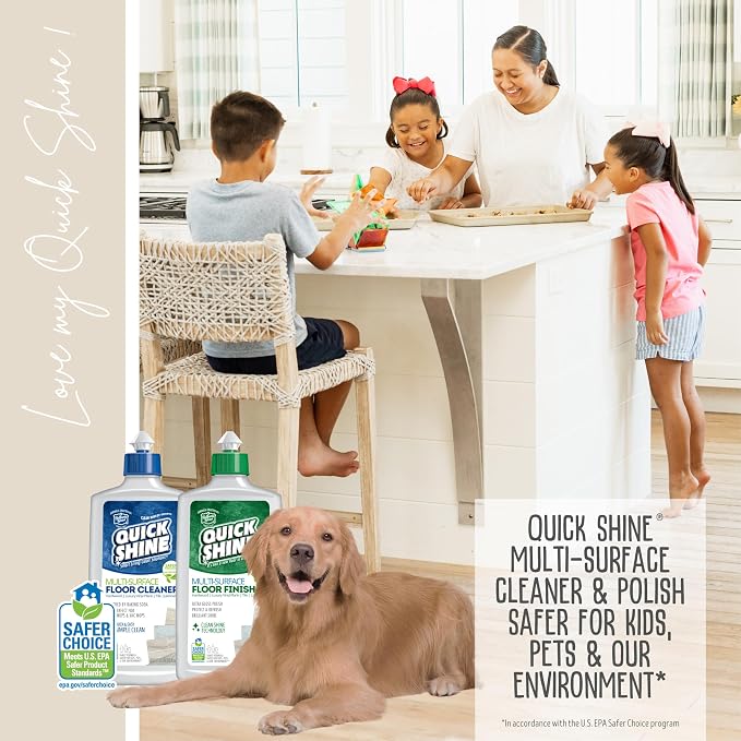 Quick Shine Ultimate Gold Clean + Polish Mop Kit | All-in-One 11 Pc Kit - Image 18