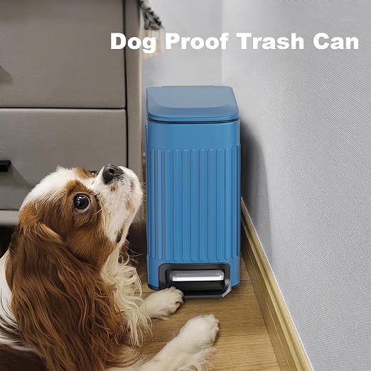 TrashAid Slim Bathroom Trash Can - Image 6