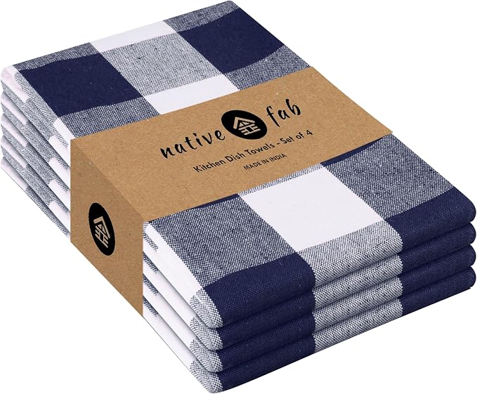 Native Fab 4-Pack Kitchen Towel by NativeFab