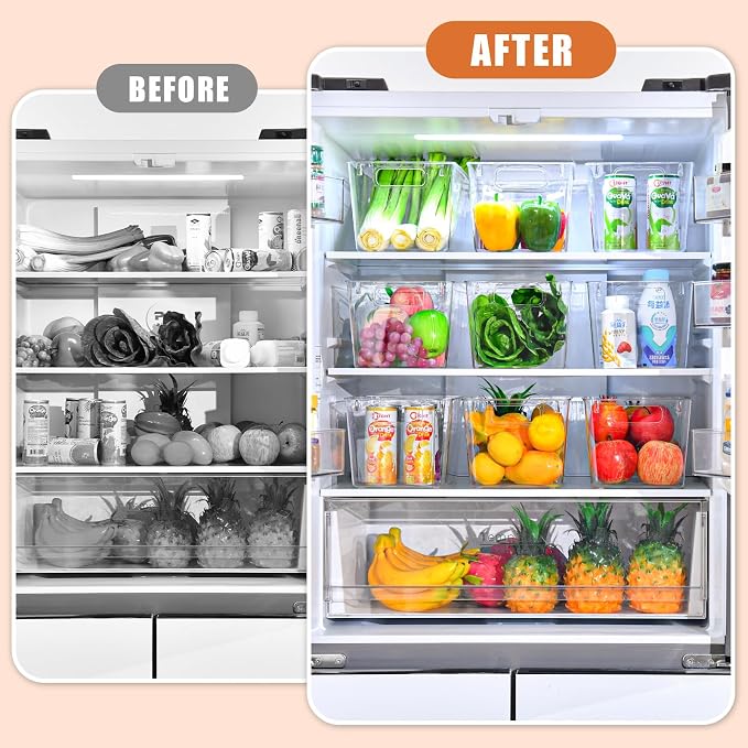 12 Pack Large Clear Plastic Storage Bins, Plastic Containers - Image 5