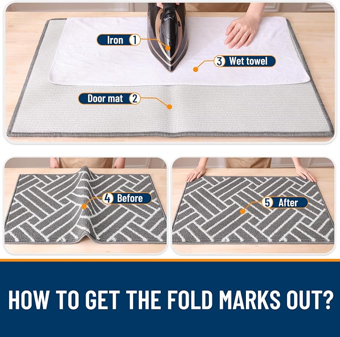 OLANLY Runner Indoor Door Mat, 47x20 Inch, Dirt Resistant and Absorbent - Image 8