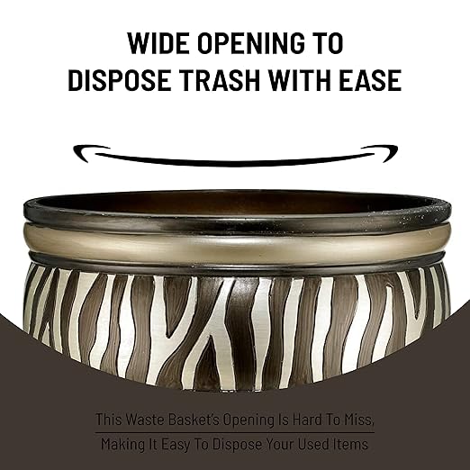 Decorative Trash Can for Bathroom, Office & Bedroom - Image 4