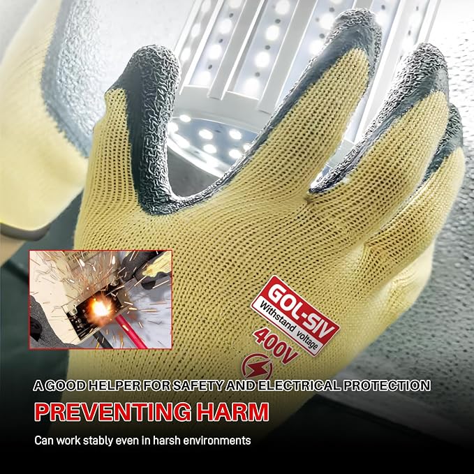 Insulated Electrician Gloves, 400V Low Voltage Electrical Gloves - Image 3