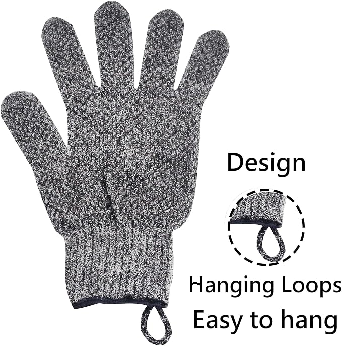 Exfoliating Gloves with Hanging Loop - Image 4