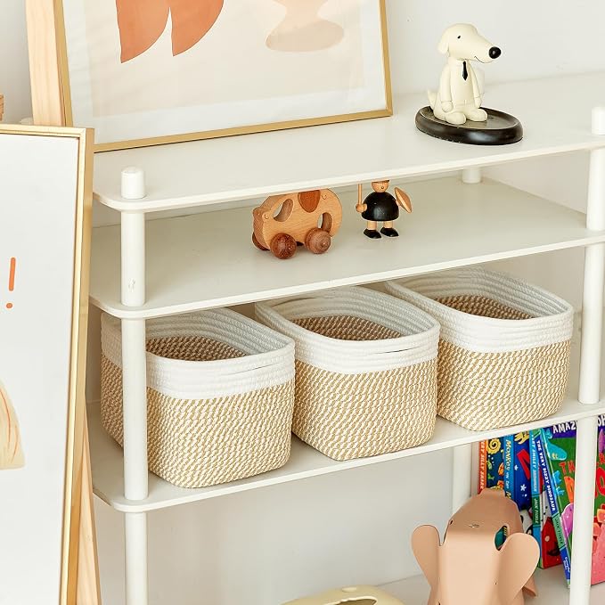 Small Cotton Rope Basket – Storage Bin - Image 8