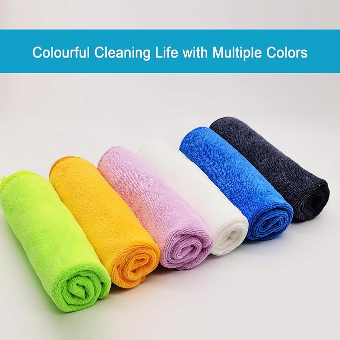 Microfiber Cleaning Cloth for Kitchen Housekeeping Dish Electronics Dust Rags - Image 3