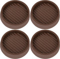3X3 Round Rubber Caster Cups, Non Slip Furniture Pads, Anti-Slip Gripper by VOCOMO