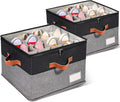 2 Pack Shoe Organizer for Closet, Adjustable Shoe Box Storage Containers by JHHBHV