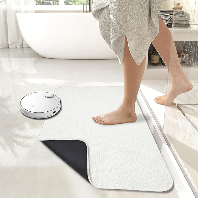 Bath Mat, Ultra Thin Bathroom Rugs, Rubber Bath Mats - Image 6