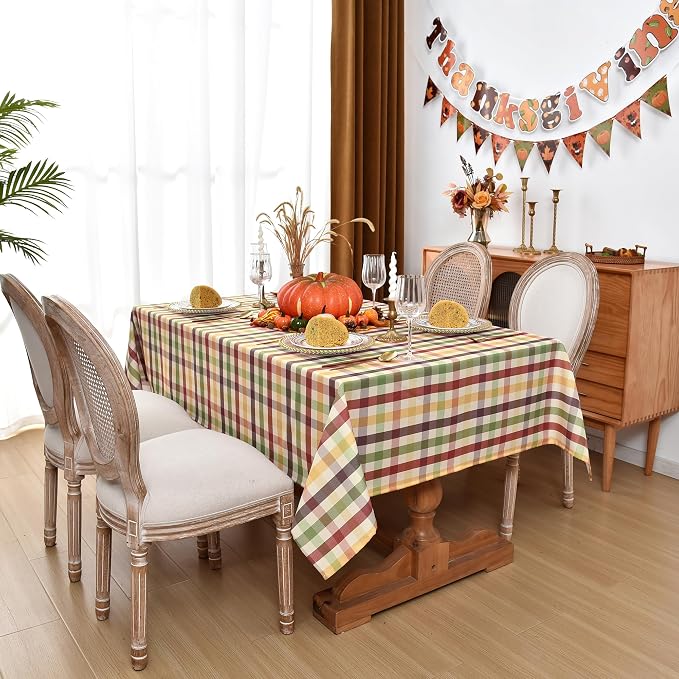 Classic Gingham Buffalo Tablecloth Fabric - Image 4