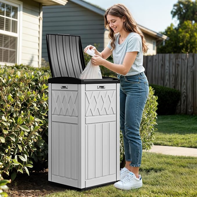 DWVO 36-Gallon Outdoor Trash Can - Image 2