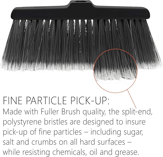 Black Kitchen Broom with Adjustable Handle - Image 4
