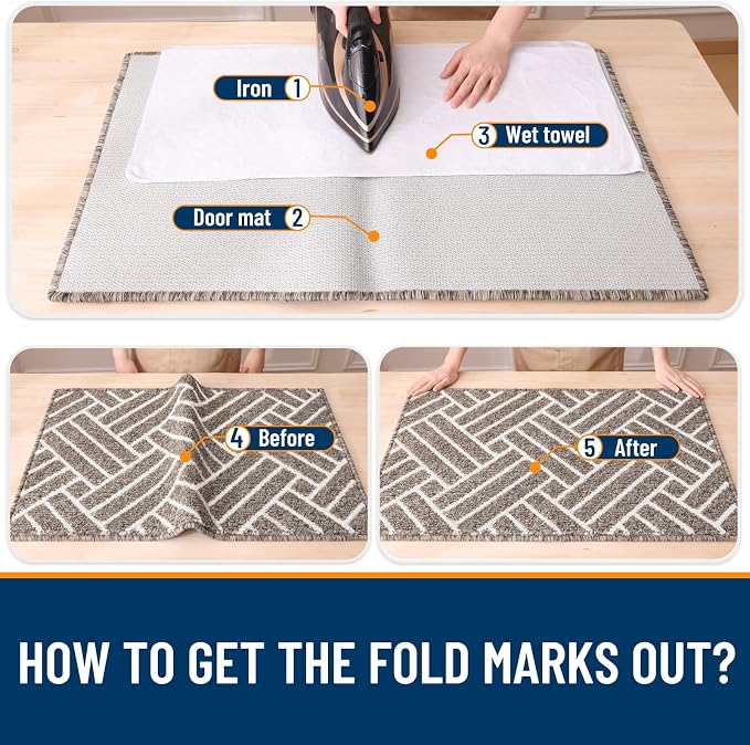 OLANLY Indoor Door Mat, 36x24 Inch, Dirt Resistant and Absorbent, Non-Slip - Image 8
