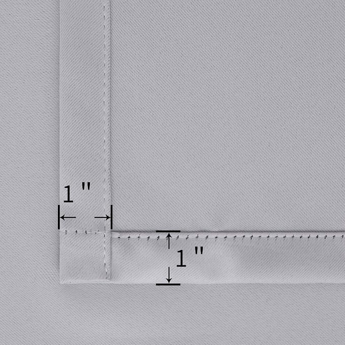 BGment Rod Pocket Room Darkening Curtains 63 Inches Long - Image 5