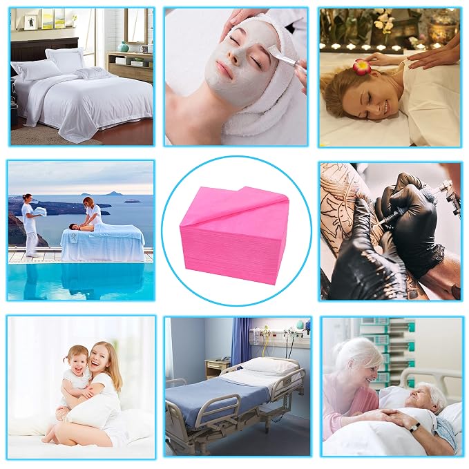 200 Pcs Disposable Bed Sheets 31" x 71" Massage Table Sheets Non Woven Fabric - Image 6