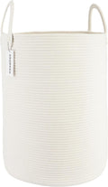 Cotton Rope Laundry Basket Hamper by XUANGUO