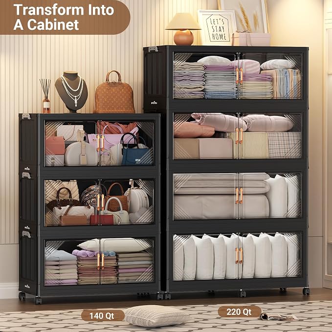 165Gal Plastic Stackable Storage Bins - Image 6