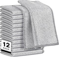 AIDEA Non Scratch Wire Dishcloth 12PK, Wire Dishwashing Rag by AIDEAHOME