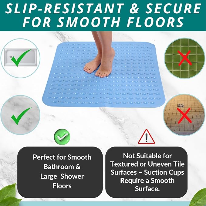 ENKOSI Extra Large Square Non Slip Shower Mat - Image 5