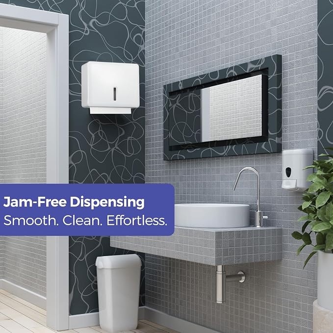 Multifold Paper Towel Dispenser Wall Mount – Large Capacity C-Fold, and Folded - Image 8