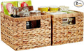 Water Hyacinth Wicker Basket, Decorative Woven Baskets by Bagnizer