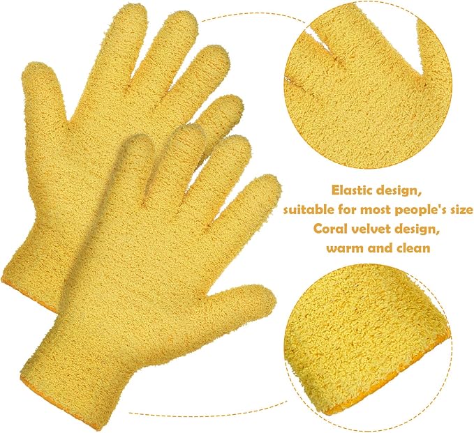 Patelai 2 Pairs Microfiber Gloves - Image 3