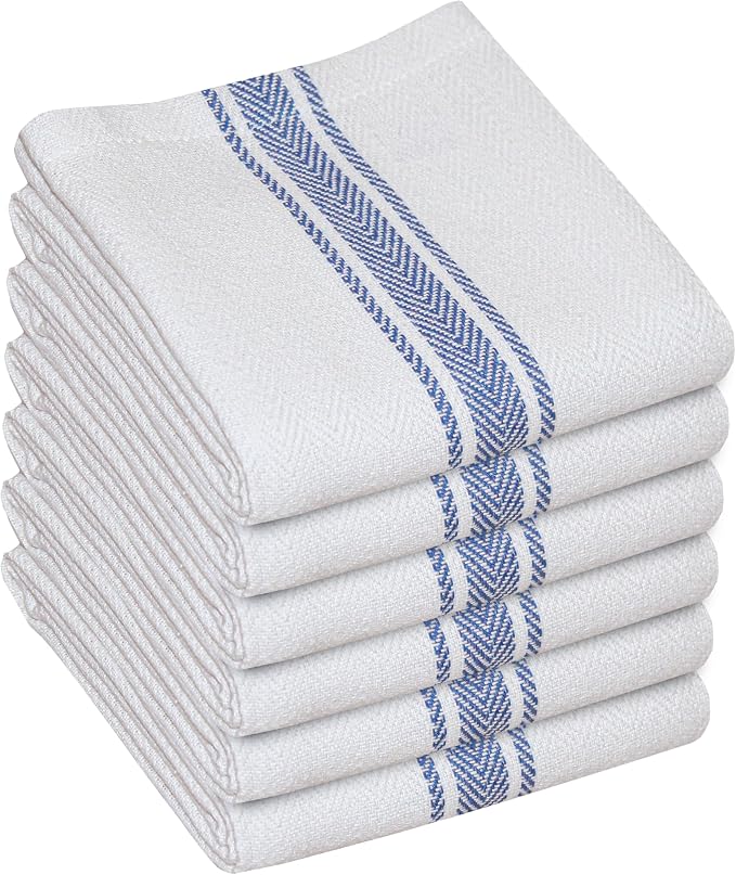 WHITEWRAP Kitchen Dish Towels for Kitchen, Highly Absorbent for Drying and by WHITEWRAP