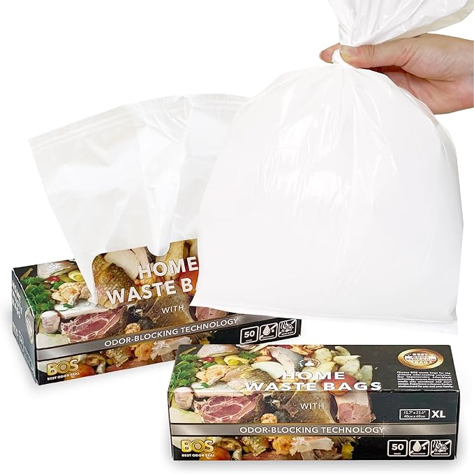 BOS Odor-Sealing Kitchen, Home & Food Small Trash Bags by BOS