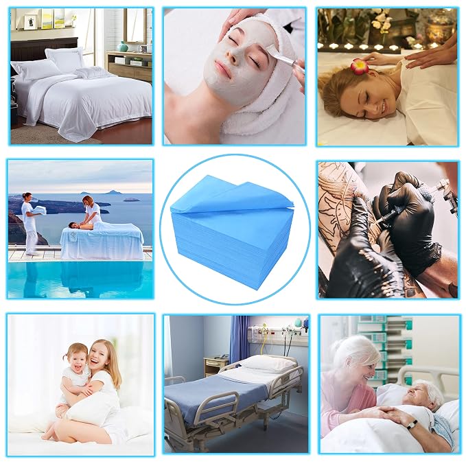 200 Pcs Disposable Bed Sheets 31" x 71" Massage Table Sheets Non Woven Fabric - Image 6