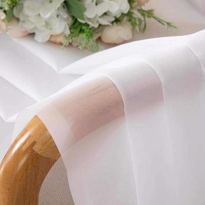 Chyhomenyc Sheer White Valances - Image 7