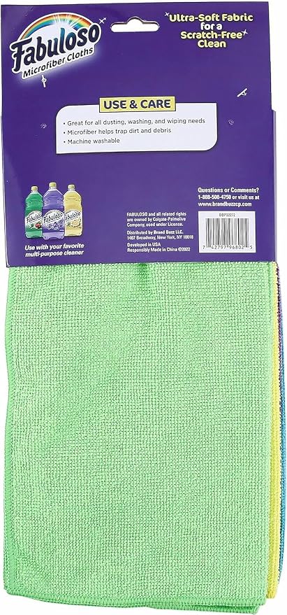 Fabuloso Microfiber Cleaning Cloths, Rainbow - Image 5