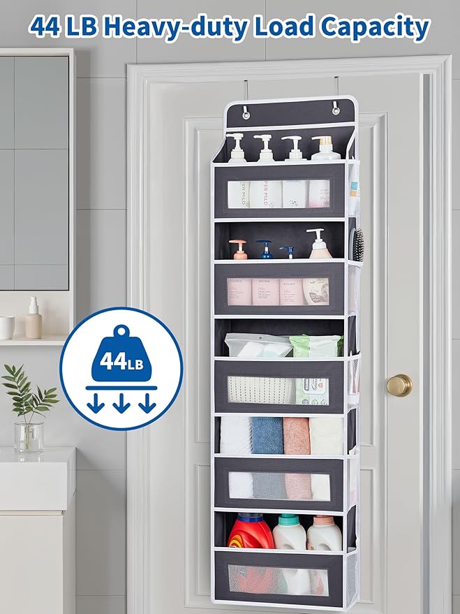 JARLINK 2 Pack Over The Door Organizer, 5 Shelf Door Hanging Organizer - Image 8