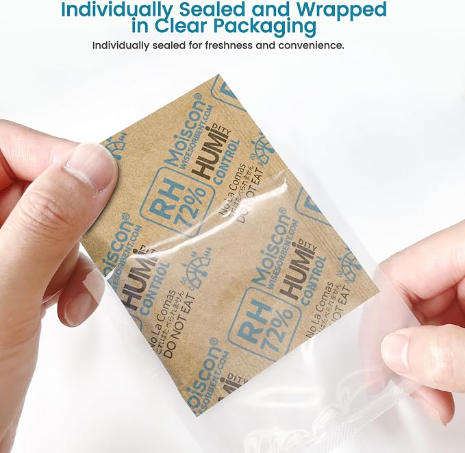 72% Two-Way Humidity Control Packs- 8 Gram Moisture Absorbers - Image 4