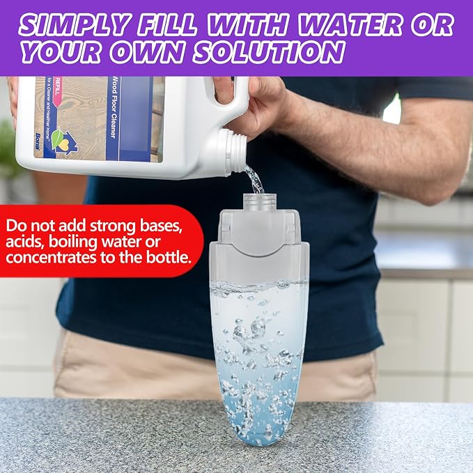 HOMTOYOU Spray Mops for Floor Cleaning: Wet Mop for Hardwood Tile Wood Laminate - Image 5