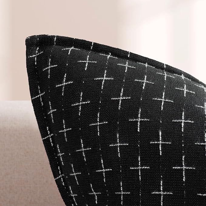 ZWJD Pillow Covers 22x22 Set of 2 Soft Polyester Textured Pillow Covers - Image 2