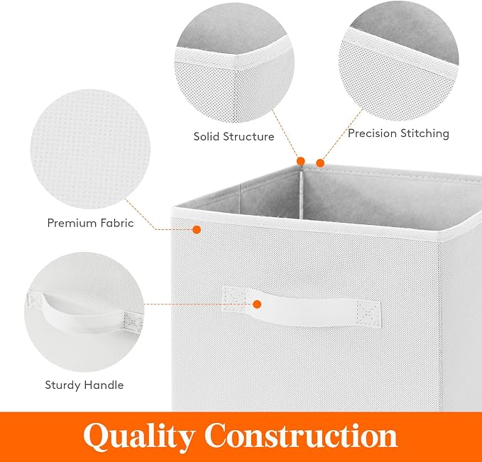 Lifewit 12 Packs Storage Cubes, 11 Inch Cube Storage Bins, Foldable Decorative - Image 3