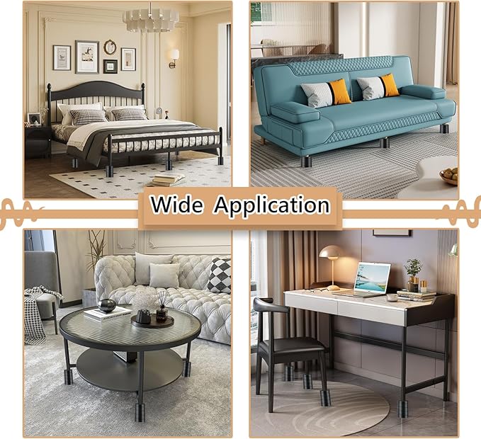 4 Pcs Bed Frame Toe Protectors, Non-Adhesive Bed Frame Leg Covers - Image 6