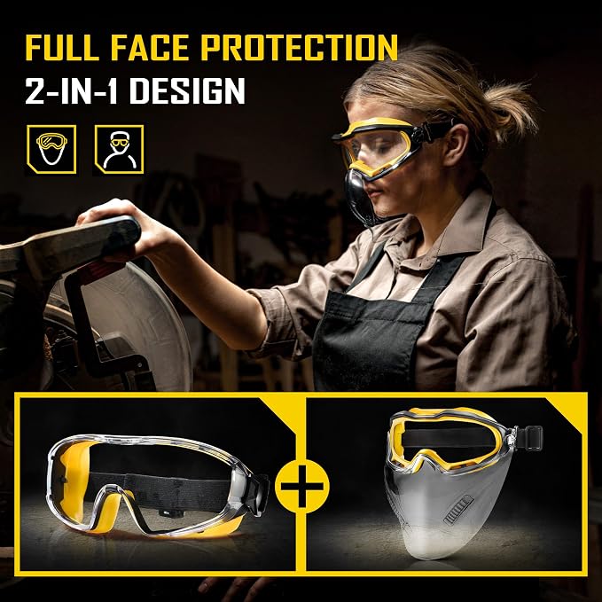 COOLJOB Safety Goggles Over Glasses - Image 3