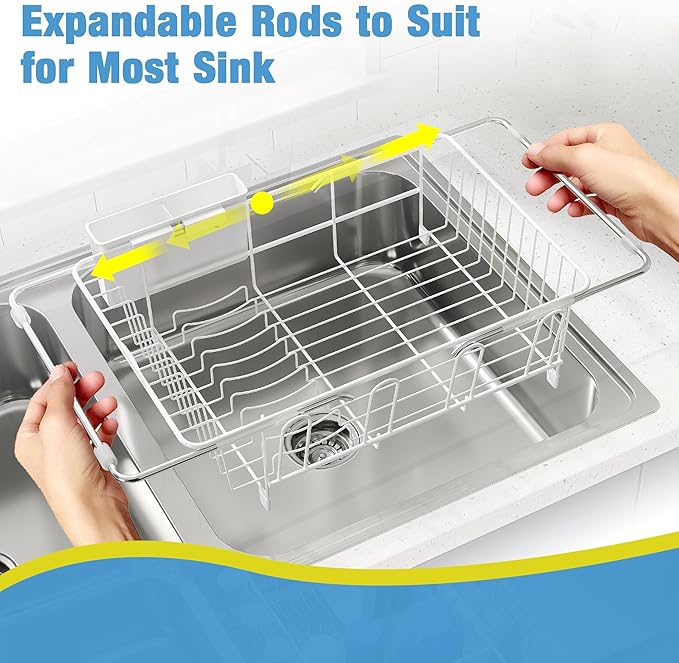 JASIWAY Dish Drying Rack in Sink, Small Dish Drainers - Image 3