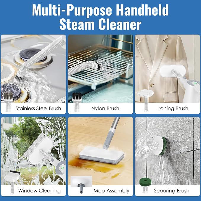 FEPPO Steam Mop with Detachable Handheld Steam Cleaner - Image 6