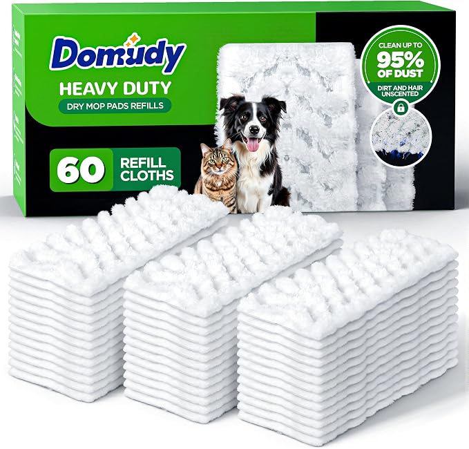 60 Count Heavy Duty Dry Sweeping Cloths Refills by Unknown